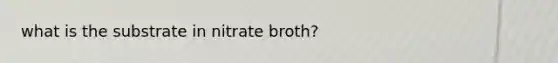 what is the substrate in nitrate broth?
