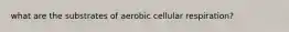 what are the substrates of aerobic cellular respiration?