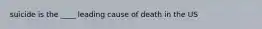 suicide is the ____ leading cause of death in the US