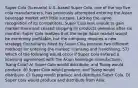 Super Cola (Scenario) U.S.-based Super Cola, one of the top five cola manufacturers, has previously attempted entering the Asian beverage market with little success. Lacking the name recognition of its competitors, Super Cola was unable to gain market share and ceased shipping its products overseas after six months. Super Cola realizes that the large Asian market would be extremely profitable, but the company requires a new strategy. Consultants hired by Super Cola propose two different methods for entering the market: licensing and franchising. 57) Which of the following would occur if Super Cola entered a licensing agreement with the Asian beverage manufacturer, Tsang Cola? A) Super Cola would distribute, and Tsang would produce. B) Super Cola would produce, and Tsang would distribute. C) Tsang would produce and distribute Super Cola. D) Super Cola would produce and distribute from Asia.