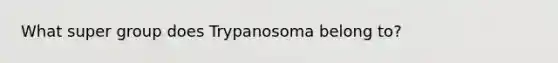 What super group does Trypanosoma belong to?