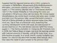 Suppose that the required reserve ratio is 10​%, currency in circulation is ​580 ​billion, the amount of checkable deposits is ​950 ​billion, and excess reserves are ​17 billion. The money supply is ? The currency deposit ratio is ? The excess reserves ratio is ? The money multiplier is ? Assuming the ratios you calculated in the previous steps are the​ same, the money supply shouldSuppose the central bank conducts the same open market purchase as in the previous​ step, except that banks choose to hold all of these proceeds as excess reserves rather than loan them​ out, due to fear of a financial crisis. Assuming that currency and deposits remain the same, the new amount of excess reserves is ? The new excess reserves ratio?The money supply is ? The money multiplier is ? Following the financial crisis in​ 2008, the Federal Reserve began injecting the banking system with massive amounts of​ liquidity, and at the same​ time, very little lending occurred. As a​ result, the M1 money multiplier was below 1 for most of the time from October 2008 through 2011. How does this relate to your answer to the previous​ step?