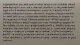 Suppose that you and several other teachers in a middle school were trying to construct a new test intended to be predictive of​ high-school students' subsequent scores on the SAT and ACT college admissions exams.​ Moreover, suppose that you were in no particular hurry to assemble validity evidence in support of the accuracy of those inferred predictions. Which source of validity evidence would supply the most compelling support for the validity of your anticipated​ predictions? a. Validity evidence based on the new​ test's internal structure b. Concurrent validity evidence based on the new​ test's relation to other variables c. Predictive validity evidence based on the new​ test's relation to other variables d. Validity evidence based on the content of your new test