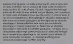 Suppose that Spain is currently producing 90 units of wine and 10 units of cheese, but to produce 10 more units of cheese it must sacrifice 30 units of wine. Further, suppose that Portugal produces 45 units of wine and 45 units of cheese, but to produce 10 more units of cheese it must sacrifice only 10 units of wine. It can be concluded that A) Portugal has an absolute advantage in both wine and cheese production. B) Portugal has an absolute advantage in wine production and Spain has an absolute advantage in cheese production. C) Spain has an absolute advantage in both wine and cheese production. D) Spain has a comparative advantage in the production of wine and Portugal has a comparative advantage in the production of cheese. E) more information is needed to conclude anything about comparative advantage in either country.