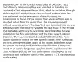 Supreme Court of the United States Date of Decision: 1925 Facts/History: Benjamin gitlow was arrested for handing out copies of a "left wing manifesto" that called for socialism through strikes and civil disobedience. He convicted under a state law that punished for the advocation of overthrowing the government by force. Gitlow argued that because there was no resulted action from the publication, the statute punished without concrete action. The New York court decided that anyone who advocated the doctrine violated the law Issue: Is the NY law that punishes advocacy to overthrow government by force a violation of the first amendment and the free speech clause? Decision: The Supreme Court decided 7-2 that the New York statute does not violate the free speech clause. They ruled that the first amendment does apply to the states, but states have the power to restrict both speech and publication if they can result in an action dangerous to public safety. Significance: The court established that the first amendment also applies to the states but they have the right to limit speech if it is dangerous to public safety