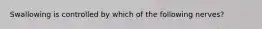 Swallowing is controlled by which of the following nerves?