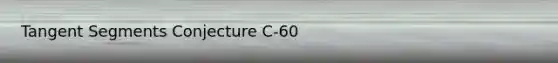 Tangent Segments Conjecture C-60