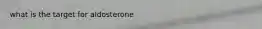 what is the target for aldosterone