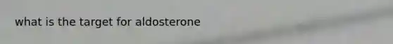 what is the target for aldosterone