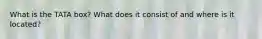 What is the TATA box? What does it consist of and where is it located?