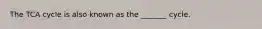 The TCA cycle is also known as the _______ cycle.