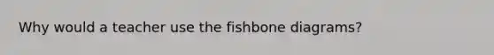 Why would a teacher use the fishbone diagrams?