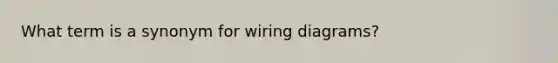 What term is a synonym for wiring diagrams?