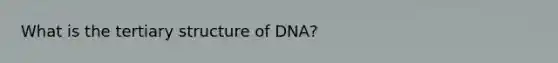 What is the tertiary structure of DNA?