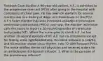 Textbook Case Studies A 46-year-old patient, A.F., is admitted to the progressive care unit (PCU) after going to the hospital with complaints of chest pain. He has been on warfarin for several months due to a history of ddep vein thrombosis. In the PCU, A.F.'s heart monitor indicates increased episodes of premature ventricular contractions (PVCs). Just now, the monitor technician calls the nurse to report a 20-second episodes of ventricular tachycardia (VT). When the nurse goes to check A.F., he has another 10-second episode of VT. A.F. has no complaints except for feeling some lightheadedness. His blood pressure is 108/62, and his monitor shows sinus rhythm, rate 72 with frequent PVCs. The nurse notifies the on-call physician and receives orders for an amiodarone (Cordarone) infusion. 1. What is the purpose of the amiodarone infusion?