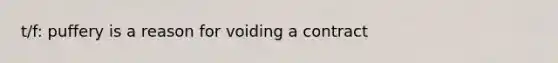t/f: puffery is a reason for voiding a contract