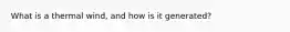 What is a thermal wind, and how is it generated?