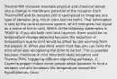 Thermo-TRP channels translate physical and chemical stimuli into a change in membrane potential of the receptor. Each ThermoTRP and its receptor cell is specialized to integrate one type of stimulus (e.g. hot or cold, but not both). That information is sent to the central nervous system, which interprets the signal as a sense of hot or cold. Which of the following statements is TRUE? A. If you ate both mint and cayenne, there would be no temperature change detected because the reduction of temperature due to mint would be offset by the warming from the pepper. B. When you drink warm mint tea, you can taste the mint while also recognizing the drink to be hot. This is possible because chemicals in mint bind both taste receptors and Thermo-TRPs, triggering different signalling pathways. C. Cayenne pepper makes some people sweat because its bind a receptor cell and increases the temperature around the hypothalamus, causi