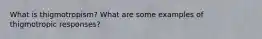 What is thigmotropism? What are some examples of thigmotropic responses?
