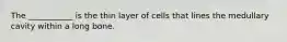 The ___________ is the thin layer of cells that lines the medullary cavity within a long bone.