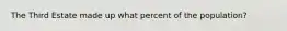 The Third Estate made up what percent of the population?