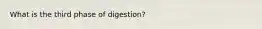 What is the third phase of digestion?