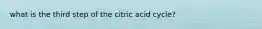 what is the third step of the citric acid cycle?