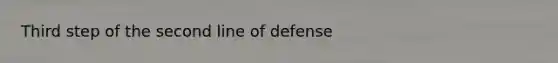 Third step of the second line of defense