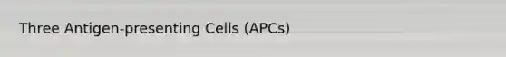 Three Antigen-presenting Cells (APCs)