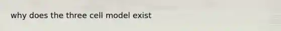 why does the three cell model exist