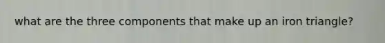 what are the three components that make up an iron triangle?