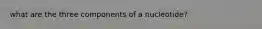 what are the three components of a nucleotide?