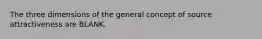 The three dimensions of the general concept of source attractiveness are BLANK.