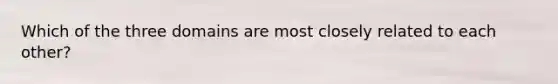 Which of the three domains are most closely related to each other?