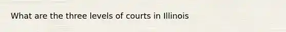 What are the three levels of courts in Illinois