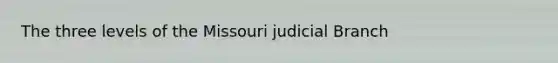 The three levels of the Missouri judicial Branch