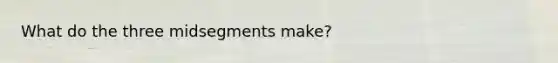 What do the three midsegments make?