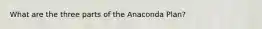 What are the three parts of the Anaconda Plan?