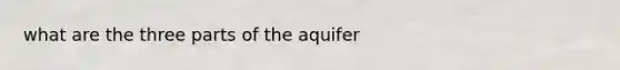 what are the three parts of the aquifer