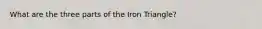 What are the three parts of the Iron Triangle?