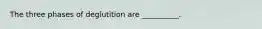 The three phases of deglutition are __________.