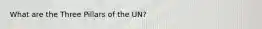 What are the Three Pillars of the UN?