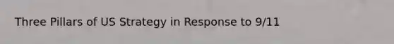 Three Pillars of US Strategy in Response to 9/11