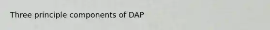 Three principle components of DAP