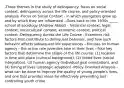 -Three themes in the study of delinquency: focus on social context, delinquency across the life course, and policy-oriented analysis -Focus on Social Context - in which youngsters grow up and by which they are influenced --Goes back to the 1930s _____ school of sociology (Andrew Abbot) - historical context, legal context, sociocultural context, economic context, political context -Delinquency Across the Life Course - Examines risk factors that contribute to delinquent behavior, and how such behavior affects subsequent life experiences --Focuses on human agency - the active role juveniles take in their lives --Four key factors that determine the shape of the life course: (1) location in time and place (cultural background), (2) linked lives (social integration), (3) human agency (individual goal orientation), and (4) timing of lives (strategic adaption) -Policy-Oriented Analysis - what can be done to improve the quality of young people's lives, and one that provides ideas for effectively preventing and controlling youth crime