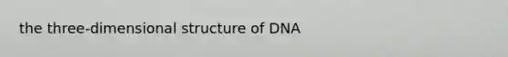 the three-dimensional structure of DNA