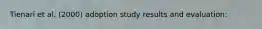 Tienari et al. (2000) adoption study results and evaluation: