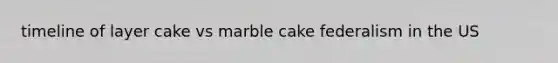 timeline of layer cake vs marble cake federalism in the US