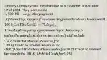 Timothy Company sold merchandise to a customer on October 17 of 2004. They accepted a 4,800, 90-day, 10% note as payment. If Timothy Company's accounting period ends on December 31, 2004 [Oct 17 to Dec 31 = 75 days], Timothy Company's journal entry on January 15 ( when the note plus interest is received ) will include: A) Credit to Interest Revenue for120 B) Credit to Interest Revenue for 480 C) Credit to Interest Receivable for20 D) Credit to Interest Receivable for 100 E) Debit to Cash for5,280