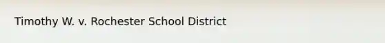 Timothy W. v. Rochester School District